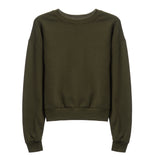 Oversized Solid Fleece Sweatshirt - Denny's