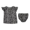 2pc Grey Leopard Flutter Tank Diaper Set - Denny's