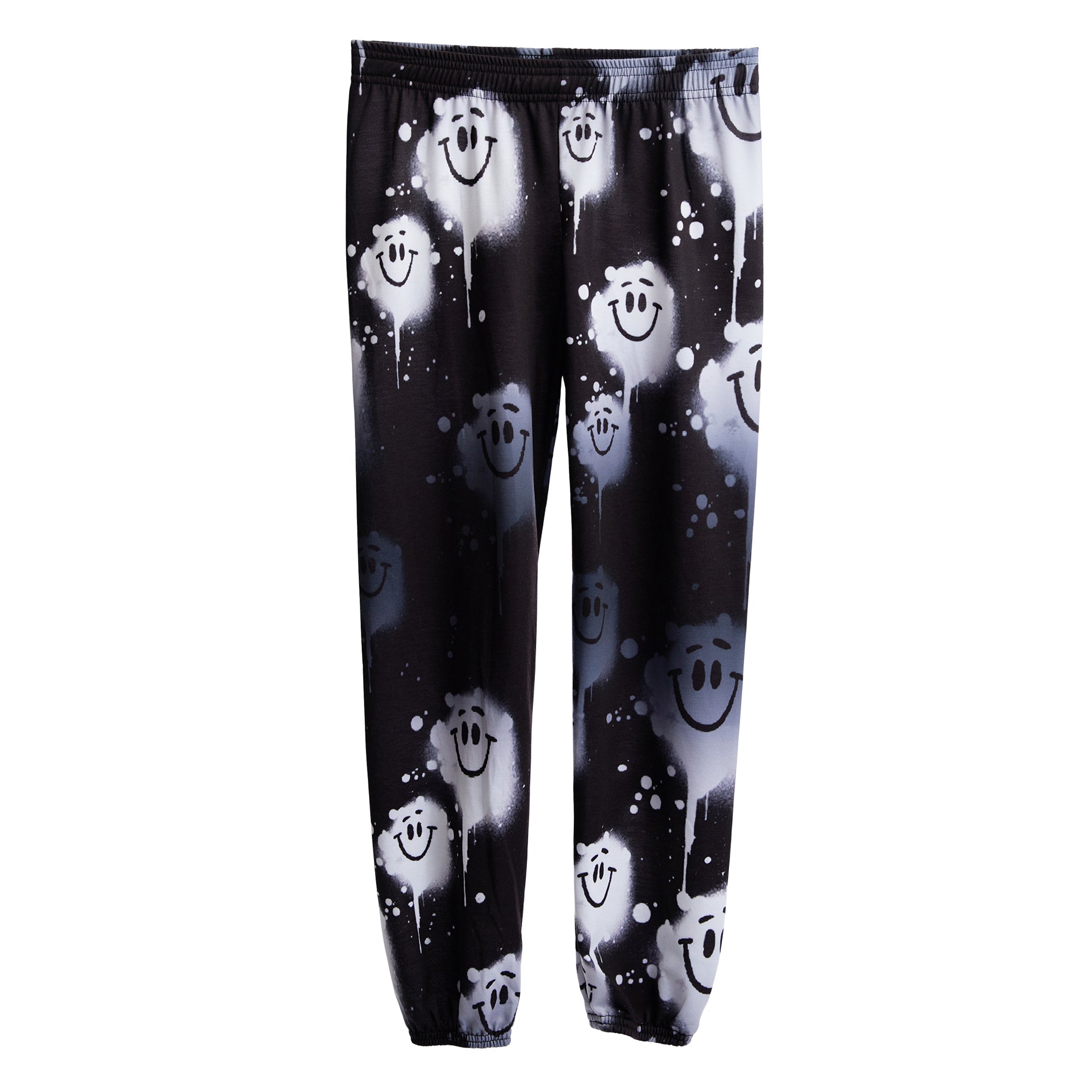 Black Smile French Terry Jogger - Denny's