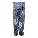 Black & White Peace French Terry Jogger - Denny's