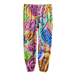 Neon Ice Cream Rainbow French Terry Jogger - Denny's