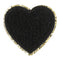 Fuzzy Heart Sticker Patch - Denny's