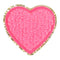 Fuzzy Heart Sticker Patch - Denny's