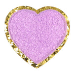 Fuzzy Heart Sticker Patch - Denny's