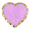 Fuzzy Heart Sticker Patch - Denny's
