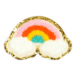 Fuzzy Rainbow Sticker Patch - Denny's