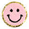 Fuzzy Smiley Sticker Patch - Denny's