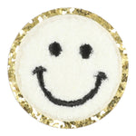 Fuzzy Smiley Sticker Patch - Denny's