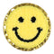 Fuzzy Smiley Sticker Patch - Denny's