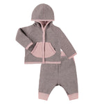 2 Piece Fleece Hippo Pink Set - Denny's