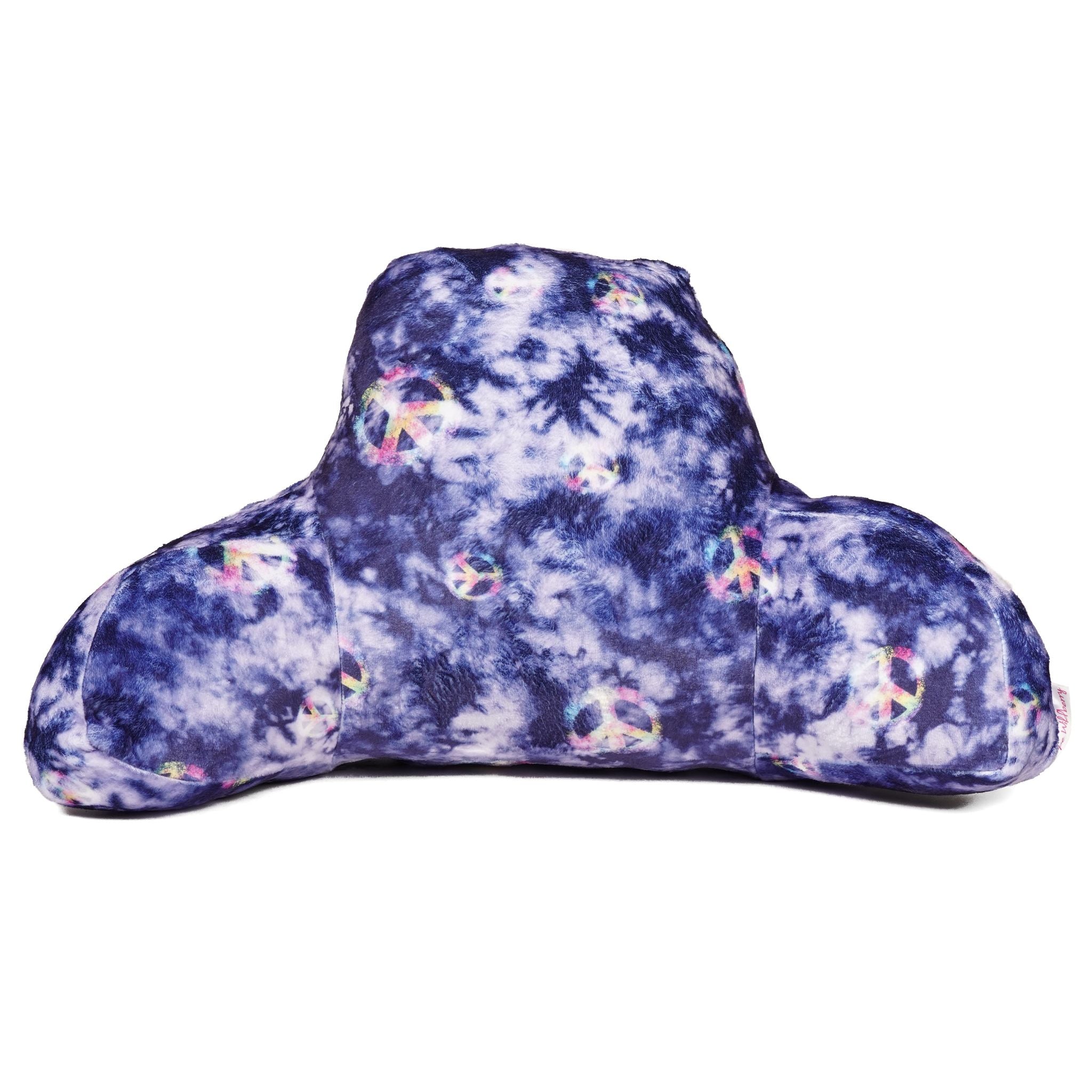 Splatter with Peace Inked Denim Fuzzy Boyfriend Pillow - Denny's