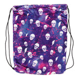 Pink Splatter Skull drawstring bag - Denny's