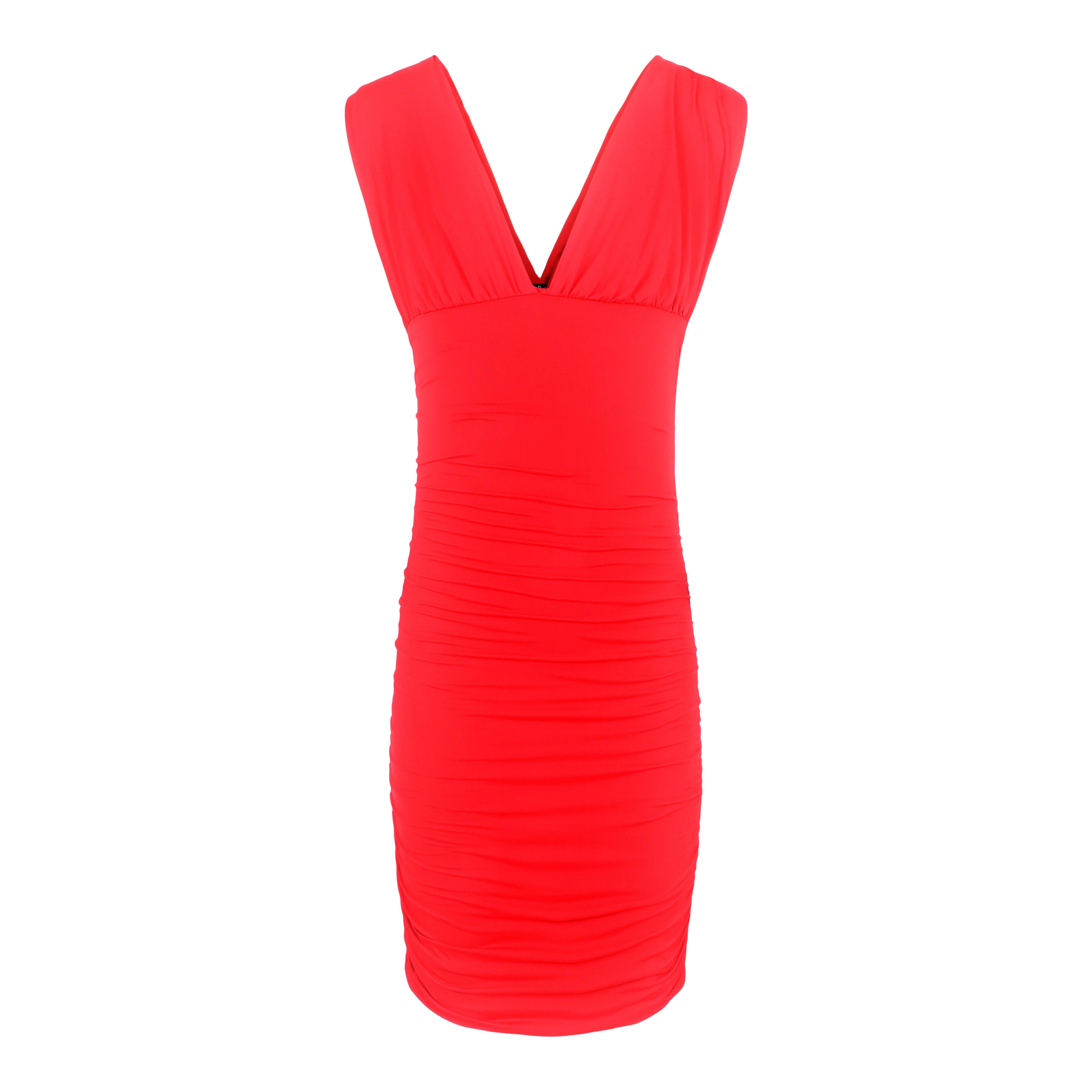 Trisha V-neck Rouching Dress - Denny's