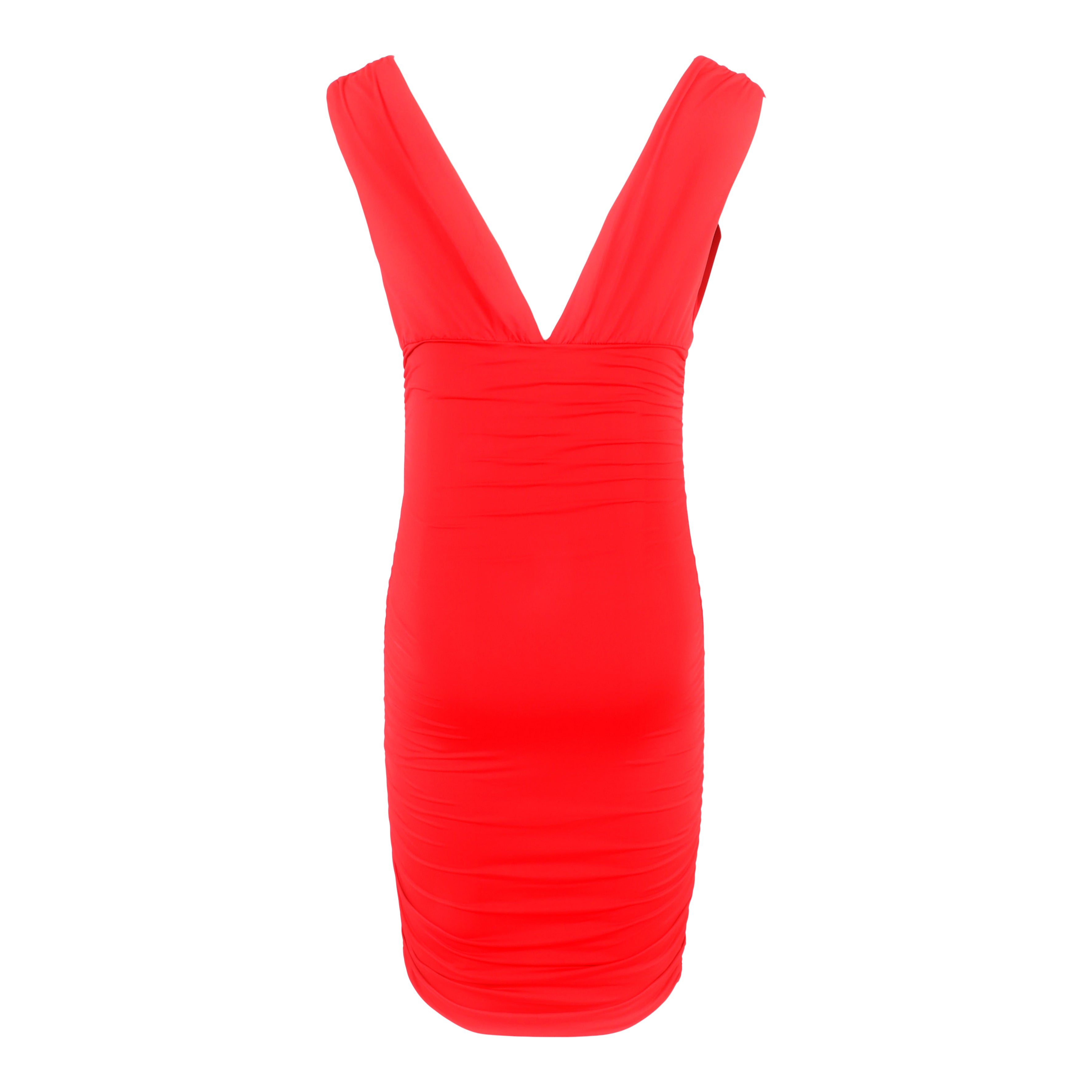 Trisha V-neck Rouching Dress - Denny's