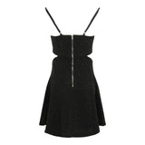 Samantha Lurex Knot Front Dress - Denny's