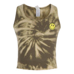 Yellow Smiley Bleach Tank - Denny's