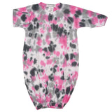Pink & Black Tie Dye Converter Gown - Denny's