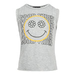 Good Vibes Smiley Muscle Tee - Denny's