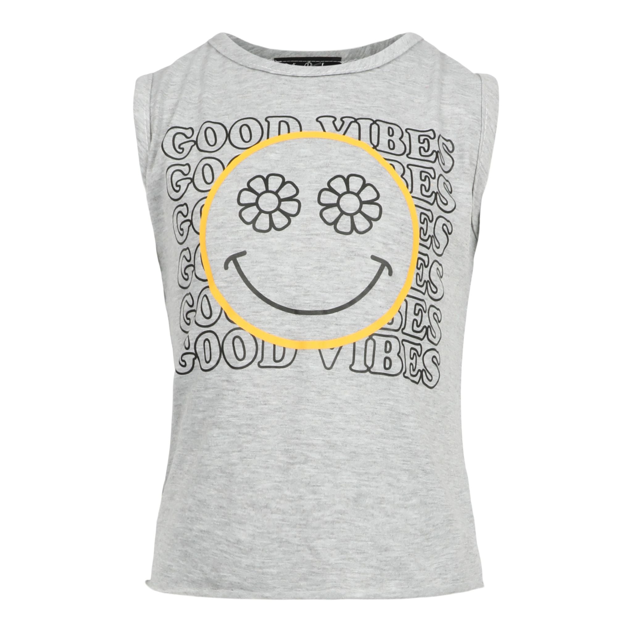Good Vibes Smiley Muscle Tee - Denny's