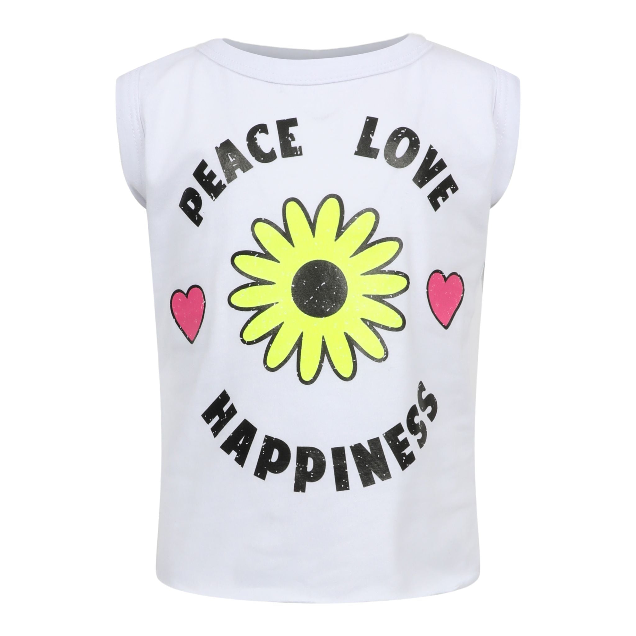 Peace Love Happiness Muscle Tee - Denny's