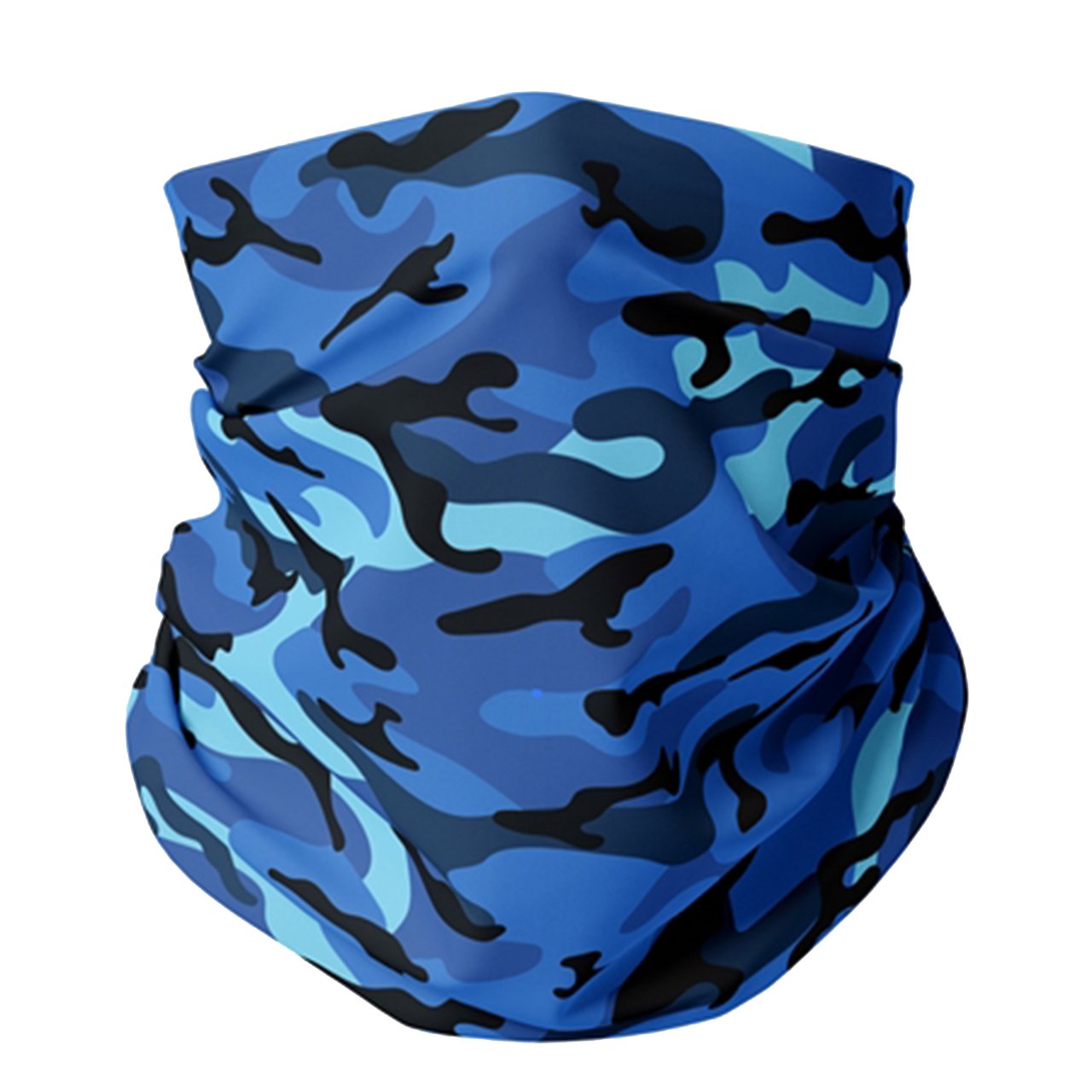 Blue Camo Gaiter Mask Kids - Denny's