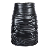 Sasha Cinch Pleather Skirt - Denny's