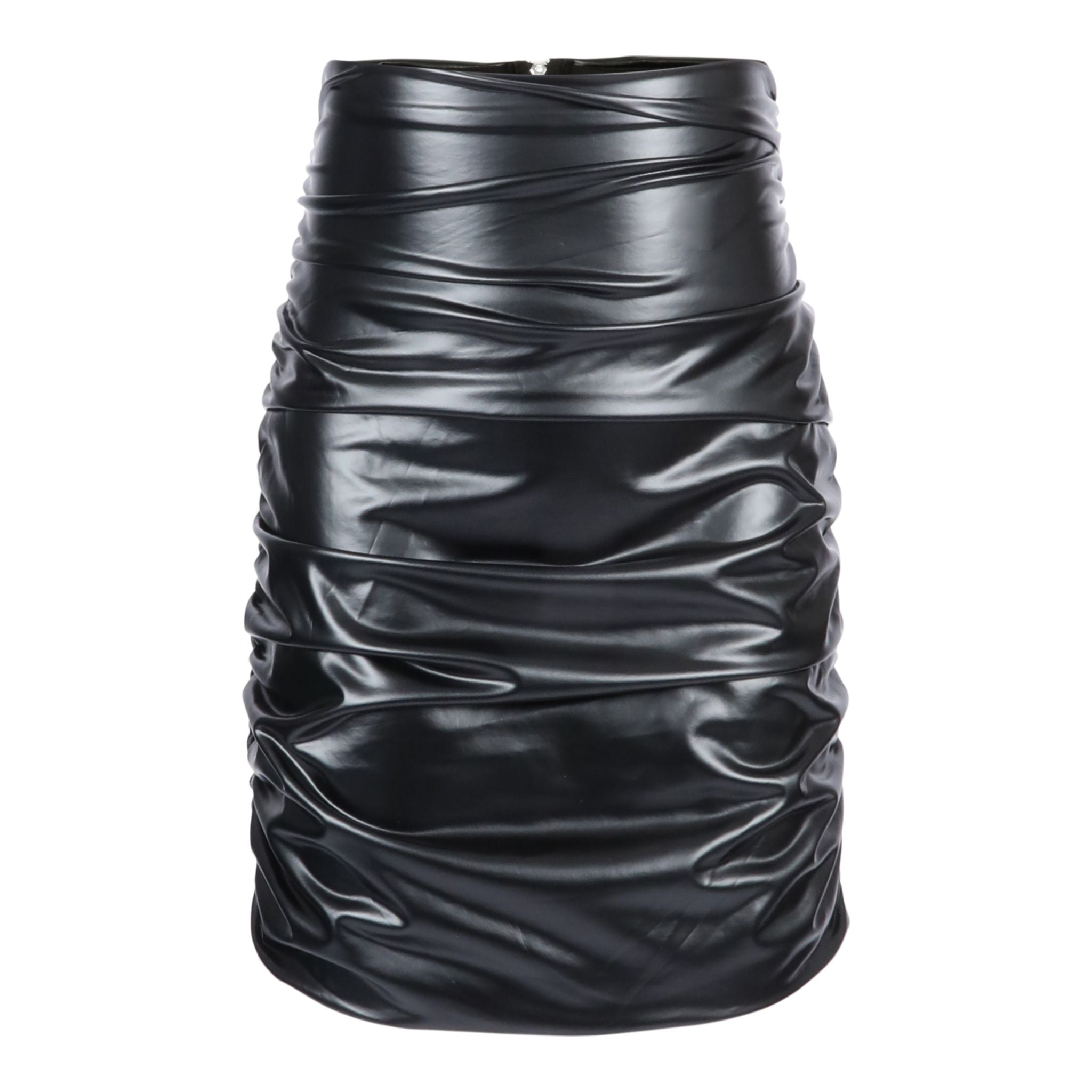 Sasha Cinch Pleather Skirt - Denny's