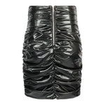 Sasha Cinch Pleather Skirt - Denny's