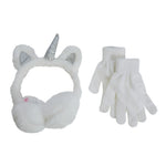 Unicorn Faux Fur Earsmuff & Glove Set - Denny's
