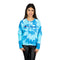 Blue Spiral Tie Dye Distressed Sweatshirt - Denny's
