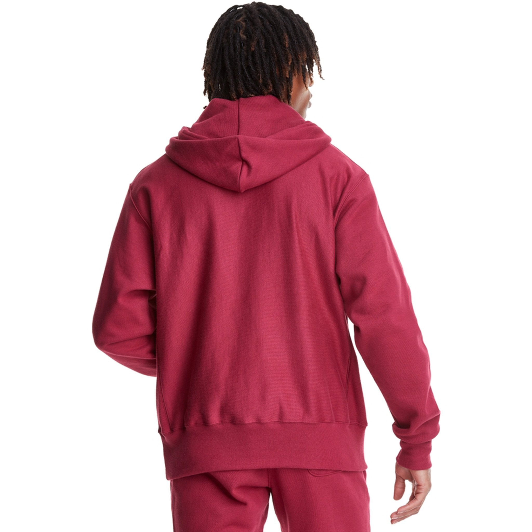 Reverse Weave Felt Script Hoodie - Denny's