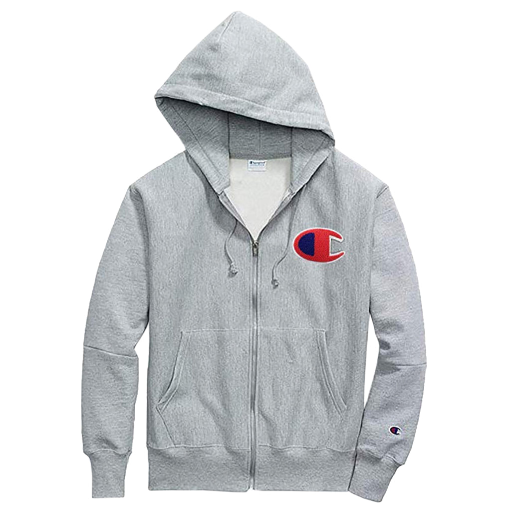Reverse Weave Full Zip with Big Champion Logo - Denny's