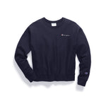 Reverse Weave Embroidered  Script Crew - Denny's