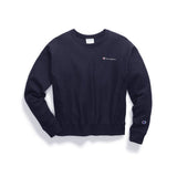 Reverse Weave Embroidered  Script Crew - Denny's