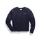 Reverse Weave Embroidered  Script Crew - Denny's
