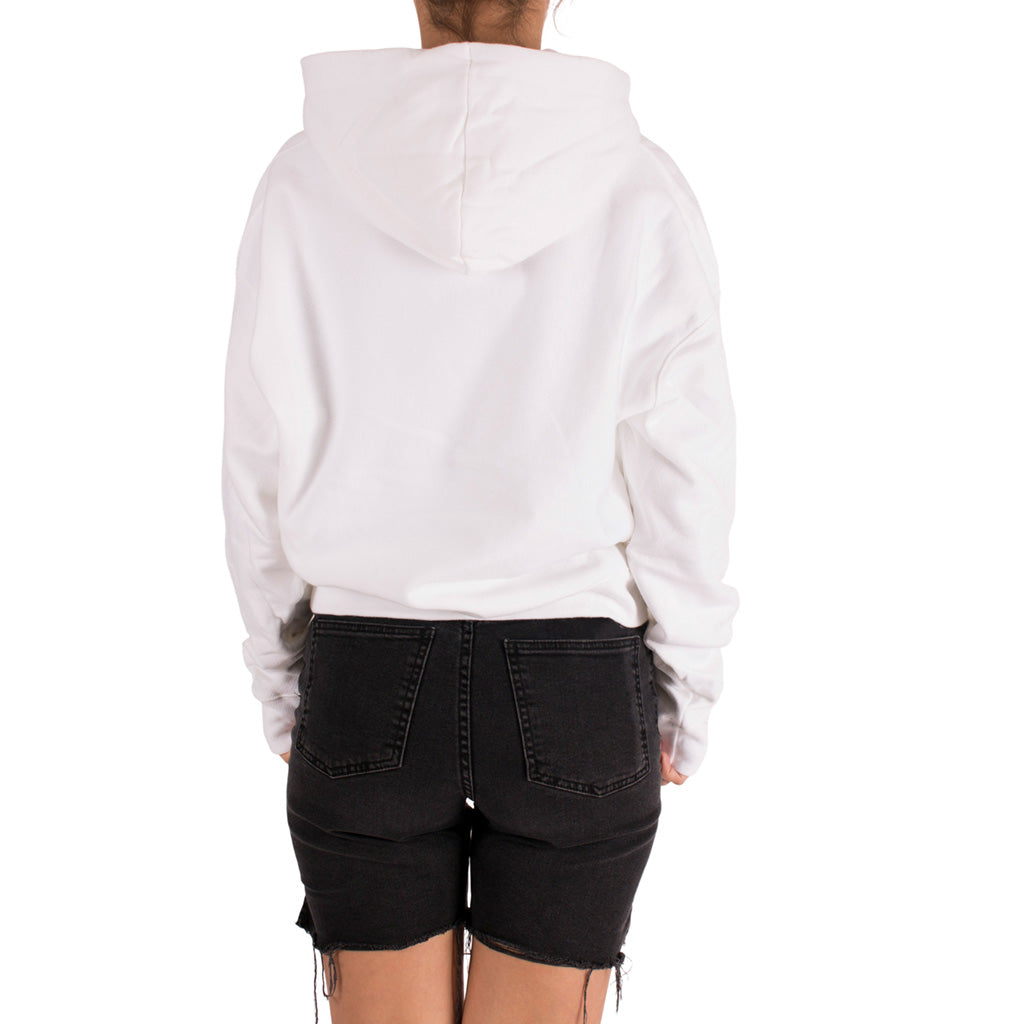 Reverse Weave Hoody with Chenille Script Logo - Denny's
