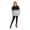 Black & Grey Color Block Sweatshirt with Gold Love Taping - Denny's