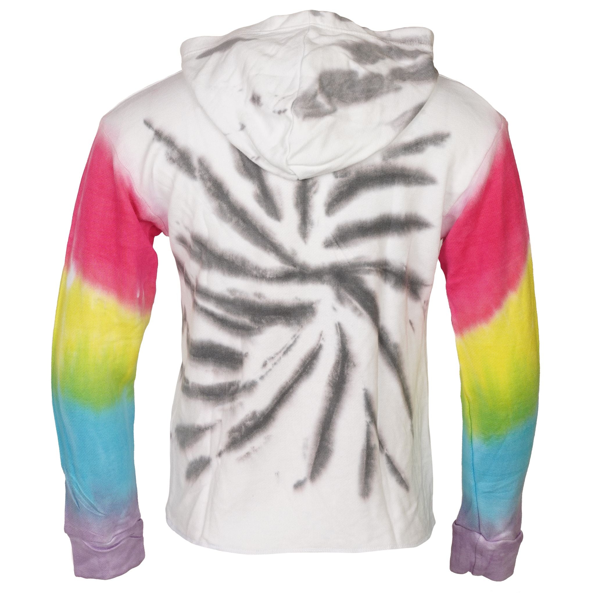 Good Vibes Ombre Sleeve Crop Hoodie - Denny's