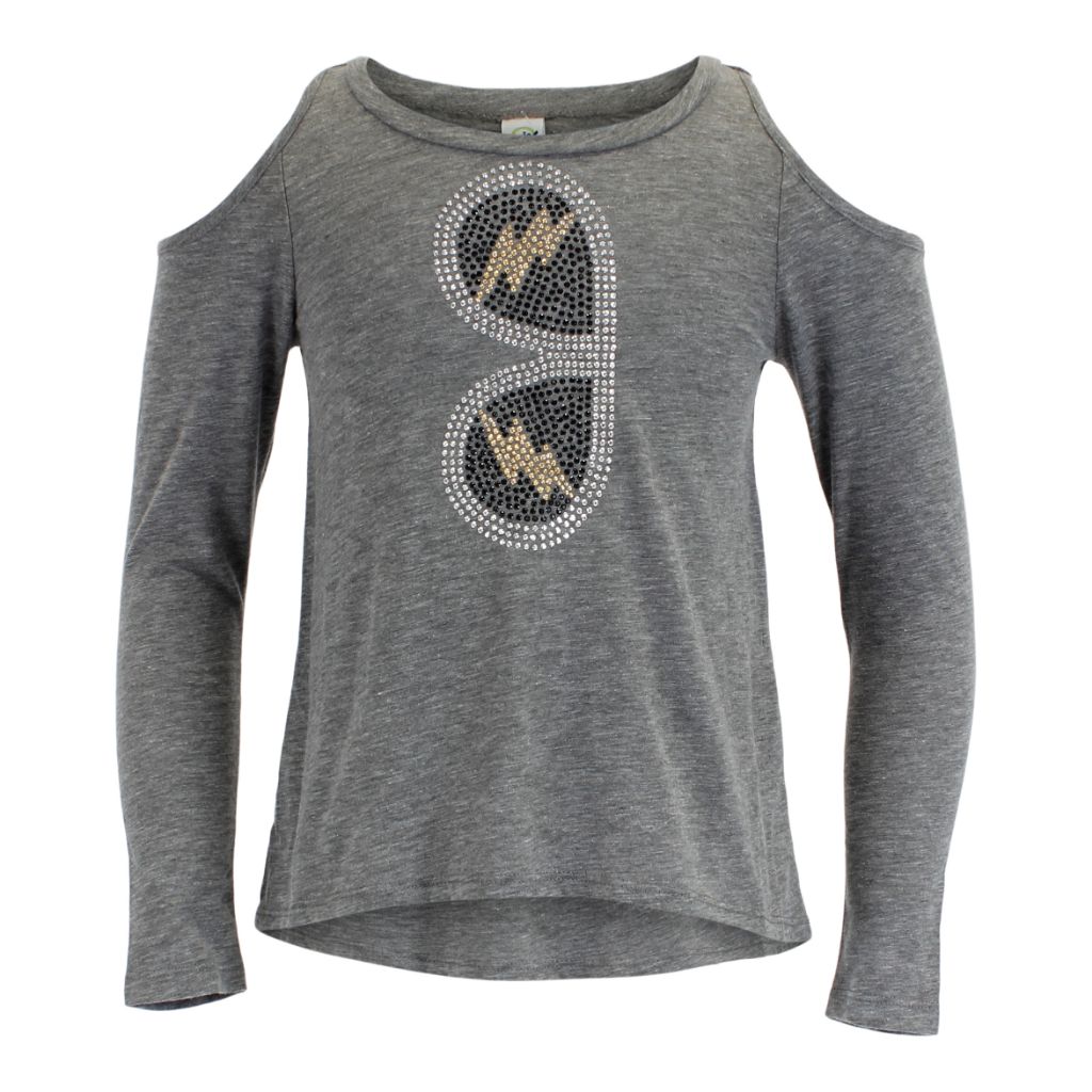 Long Sleeve Cold Shoulder with Bolt Sunglasses - Denny's