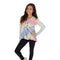 Pastel Tie Dye Long Sleeve Cold Shoulder Top - Denny's