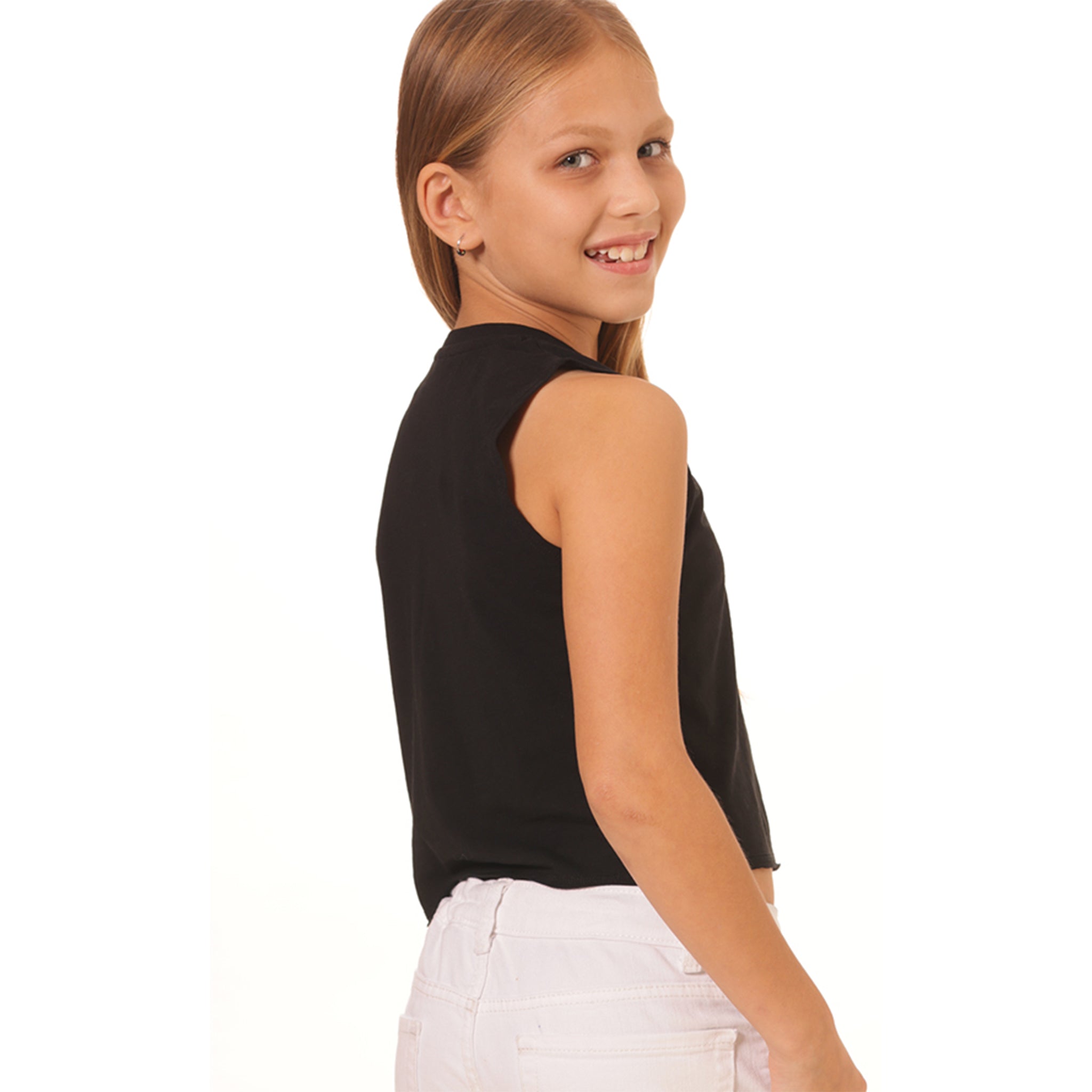 Cropped Muscle Tank - Denny's