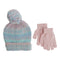 Space Dyed Metallic Hat & Glove Set - Denny's