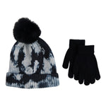 Tie Dye Rib Knit Hat & Glove Set - Denny's