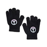 Sugar Glitter Peace Sign Gloves - Denny's