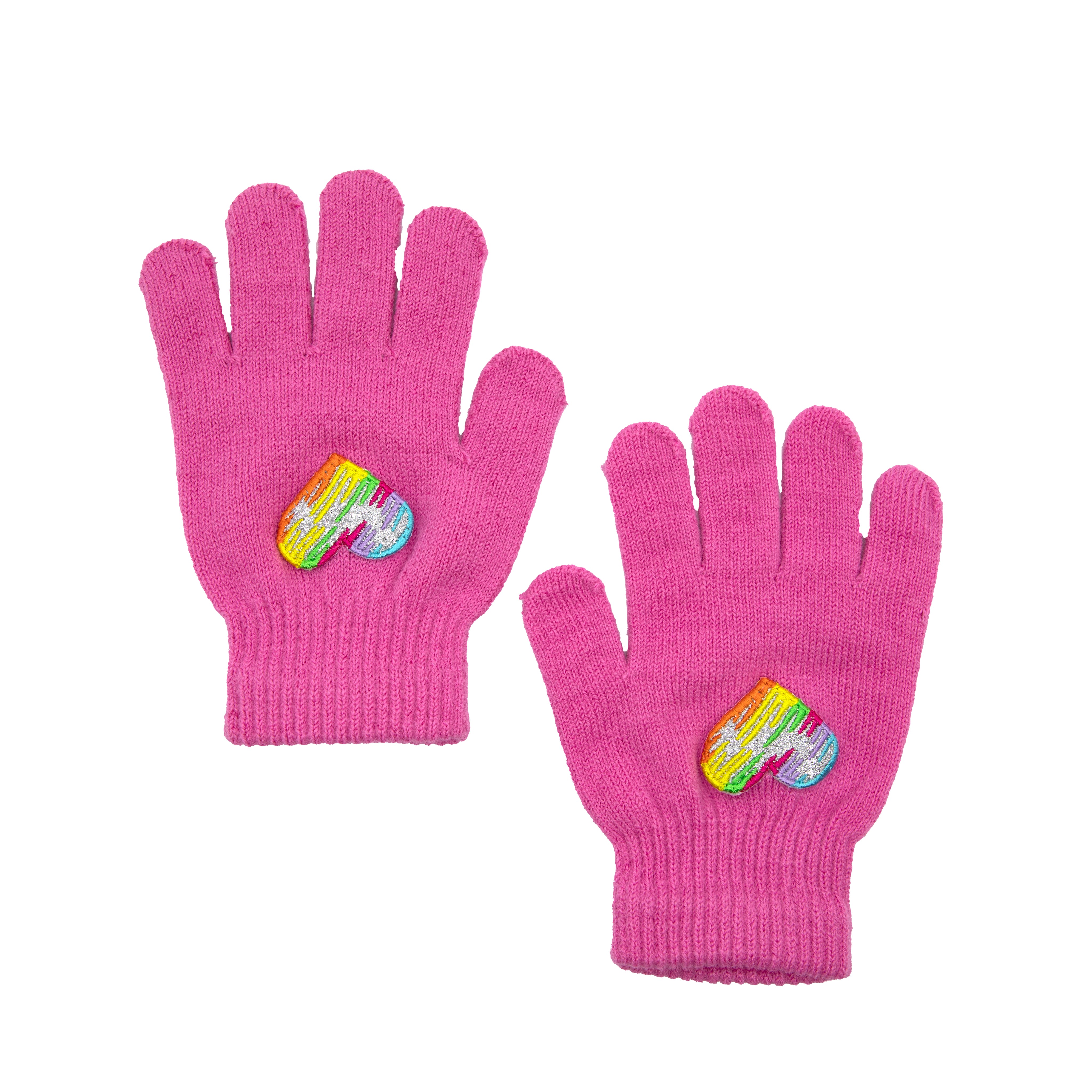 Metallic Heart Gloves - Denny's