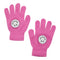 White Chenille Smiley Gloves - Denny's