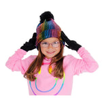 Pom Rainbow Sequin Hat and Glove Set - Denny's