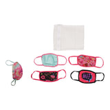 Girls 5 pack Face Mask Donuts Assorted - Denny's
