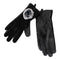 Suede and Leather Fur Pom Glove - Denny's