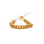 Matte Gold Metallic Beaded Bracelet - Denny's